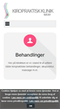 Mobile Screenshot of kiropraktor-roedby.dk