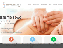 Tablet Screenshot of kiropraktor-roedby.dk